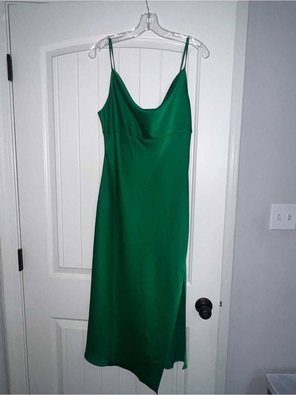 Adelyn Rae Emerald Green Slip Dress